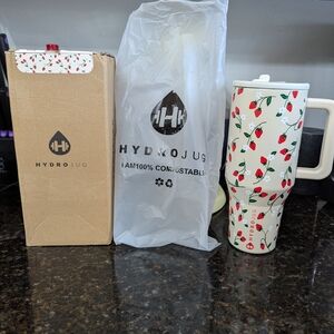 HydroJug Strawberry Print Water Jug